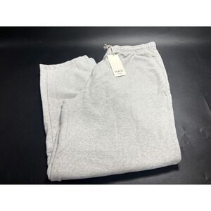 MATE The Label Mens Organic Cotton Lounge Sweatpants Light Gray XL‎